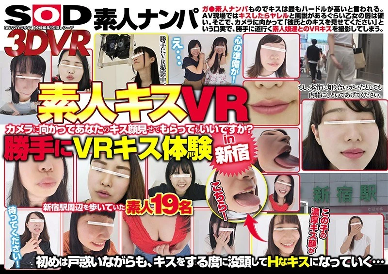 DSVR-507 【VR】【高画质VR】【素人接吻VR】‘能请你对着摄像头展示你的接吻表情吗？’在新宿随意体验接吻吧！