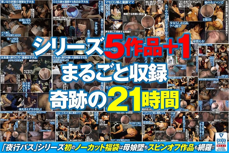NHKB-013 【超值套餐】总共26名角色！所有人都有出镜机会！“在夜间巴士上，因为不敢出声而被侵犯，就在这时被强行侵犯的女子，会因为缓慢的抽动带来的麻痹性快感而失去理智，甚至无法拒绝这种行为。”这个系列共有5部作品，再加上第1部，总共21小时的内容，现在限时出售！