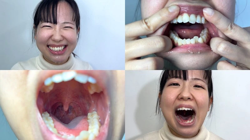 nko07-3 唾液丰富的可爱女孩的口腔观察